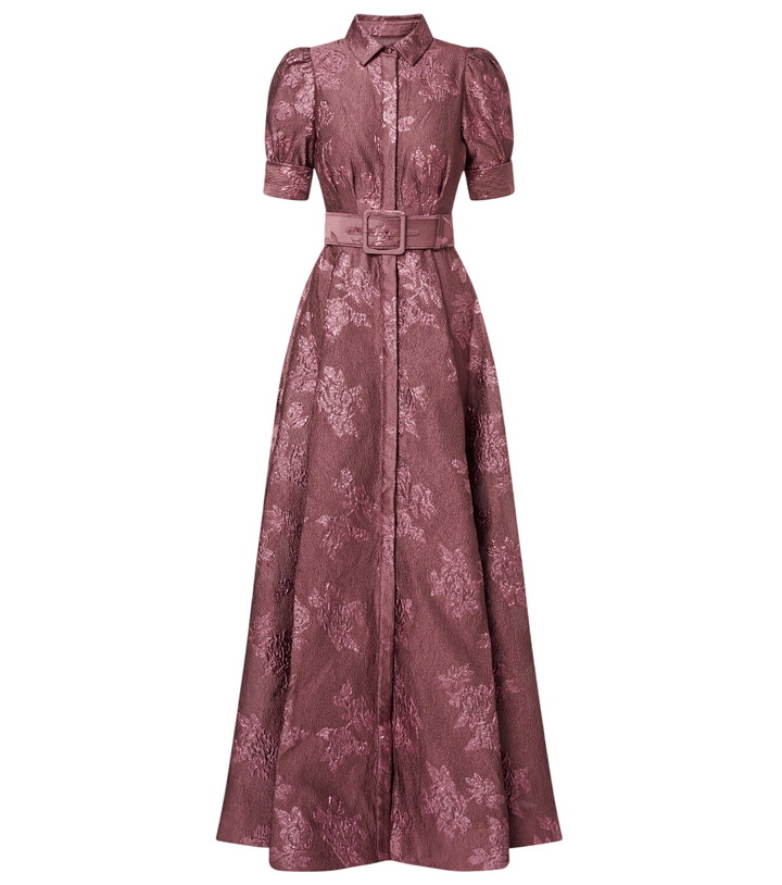 Photo: Rebecca Vallance Annette Button belted brocade gown
