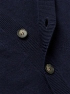 A.P.C. - Joe Logo-Embroidered merino Wool Cardigan - Blue