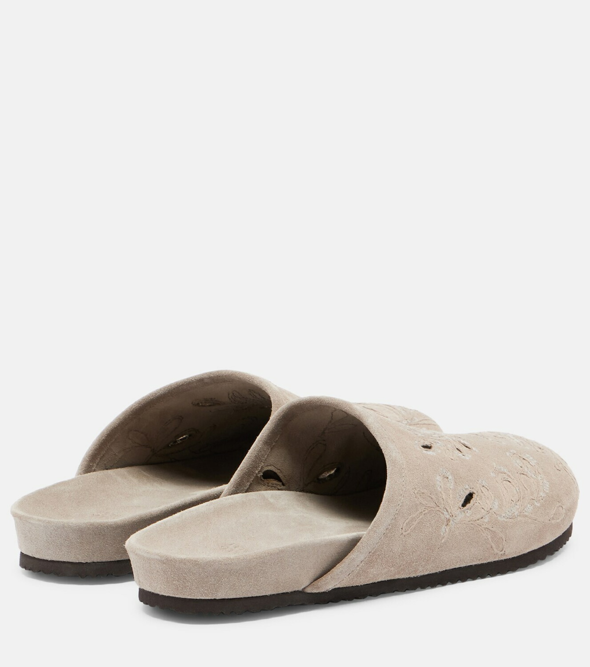 Brunello Cucinelli Sequined suede slides