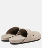 Brunello Cucinelli Sequined suede slides