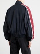 Versace - Logo-Embroidered Shell Jacket - Black