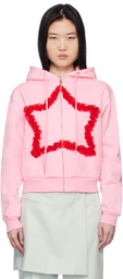 Sandy Liang Pink Regina Hoodie