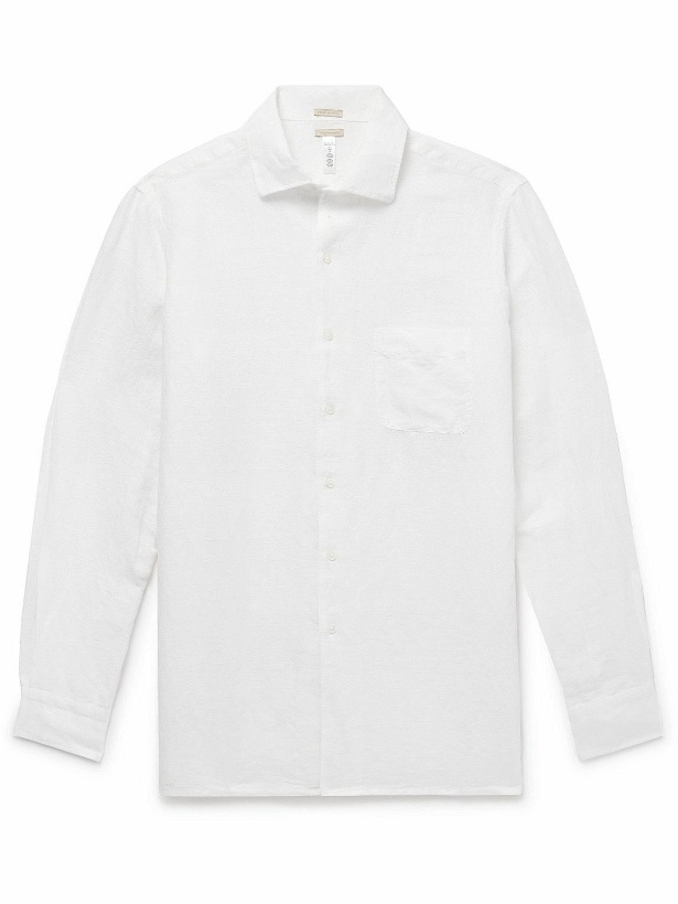 Photo: Massimo Alba - Bowles Linen and Cotton-Blend Shirt - White