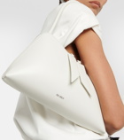 The Attico Sunrise asymmetrical leather shoulder bag