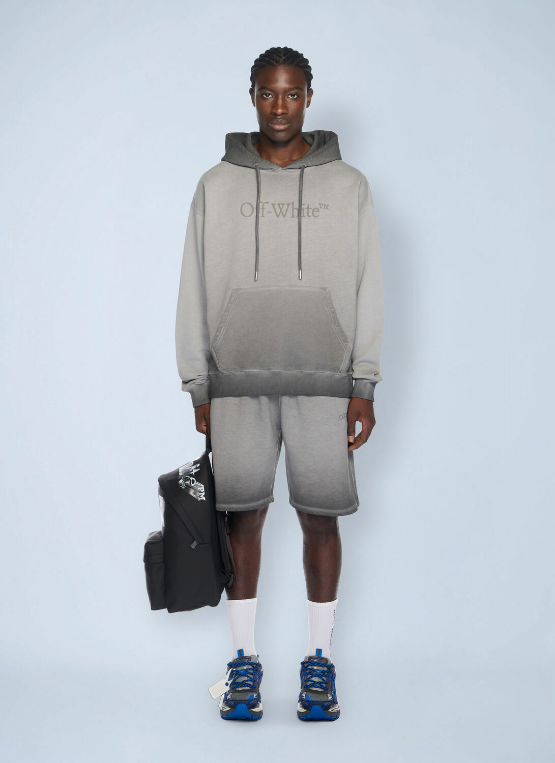 Off-White Laundry Diagonal Skate Track Shorts