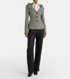 McQueen Gingham layered blazer