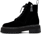 Proenza Schouler Black Lug Sole Combat Boots