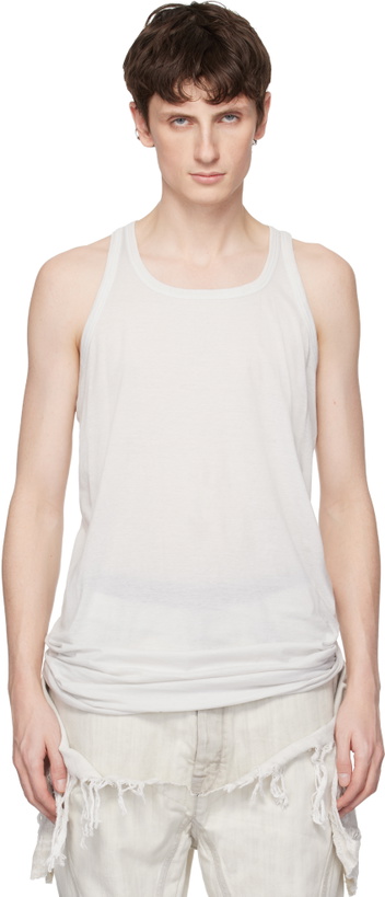 Photo: Rick Owens DRKSHDW Off-White Temple Loose Tank Top