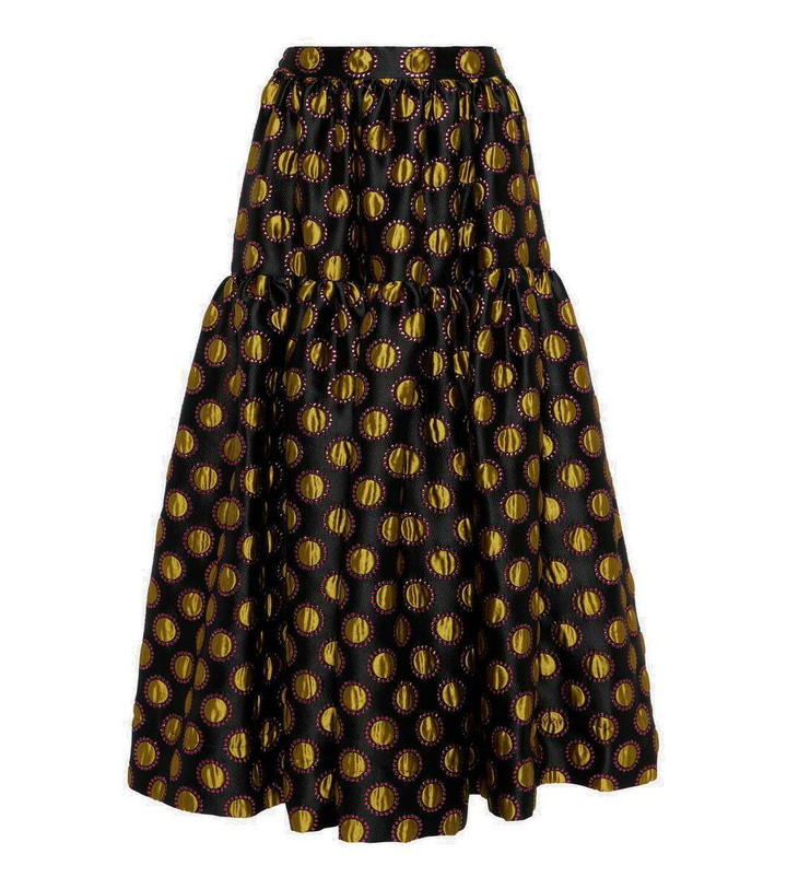 Photo: La DoubleJ Oscar jacquard midi skirt