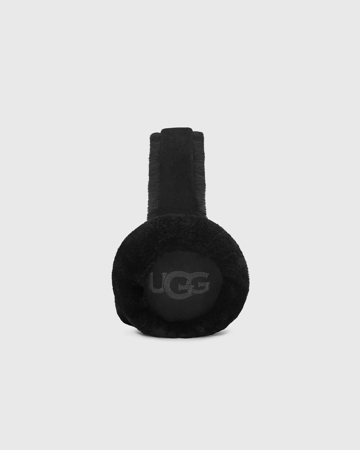 Ugg  Sheepskin Embroidery Earmuff Black Hats