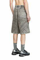 Diesel Track Denim bermudas with Oval D - Shorts - Unisex - Grey