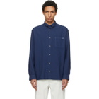 A.P.C. Navy Mateo Logo Shirt