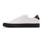 Givenchy White and Black Embroidered Urban Street Sneakers