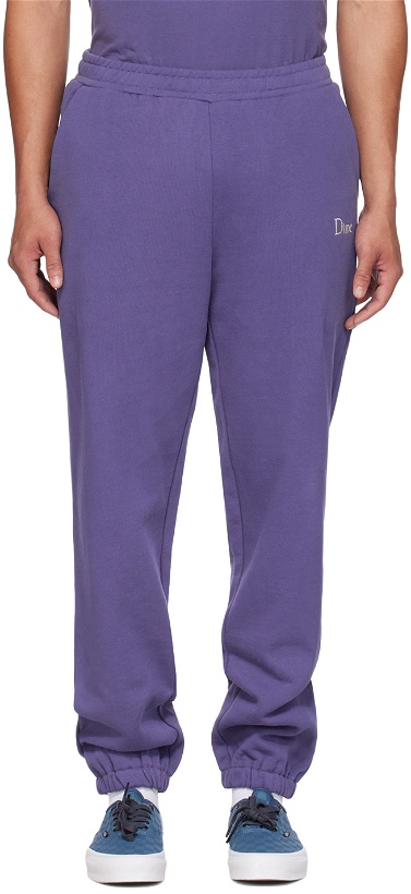 Photo: Dime Purple Embroidered Sweatpants