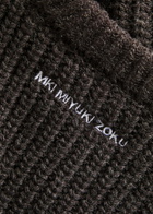 Mki Miyuki Zoku Ribbed Knit Jumper Charcoal