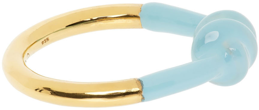 Marshall Columbia SSENSE Exclusive Blue Alan Crocetti Edition Knot Ring