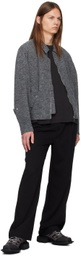 C2H4 Black Vrille Trousers