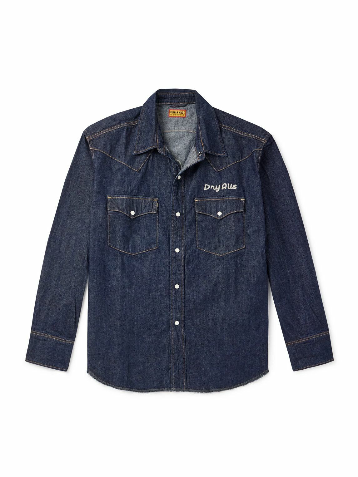 Human Made Men's Duck Chambray Work Shirt in Indigo Human Made