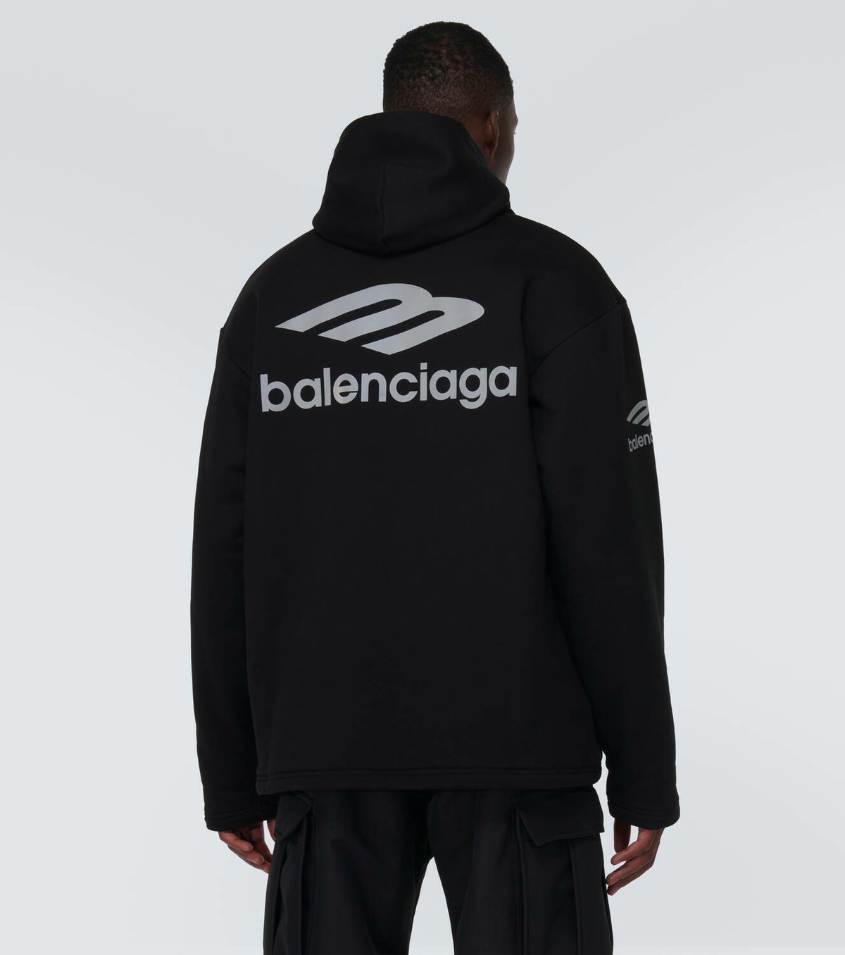 Balenciaga 3B Sports Icon cotton fleece hoodie