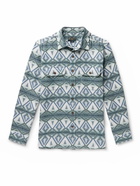 Pendleton - Beach Shack Brushed Cotton-Jacquard Shirt - Blue