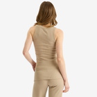 SKIMS Women's Cotton Rib High Scoop Tank in Latte
