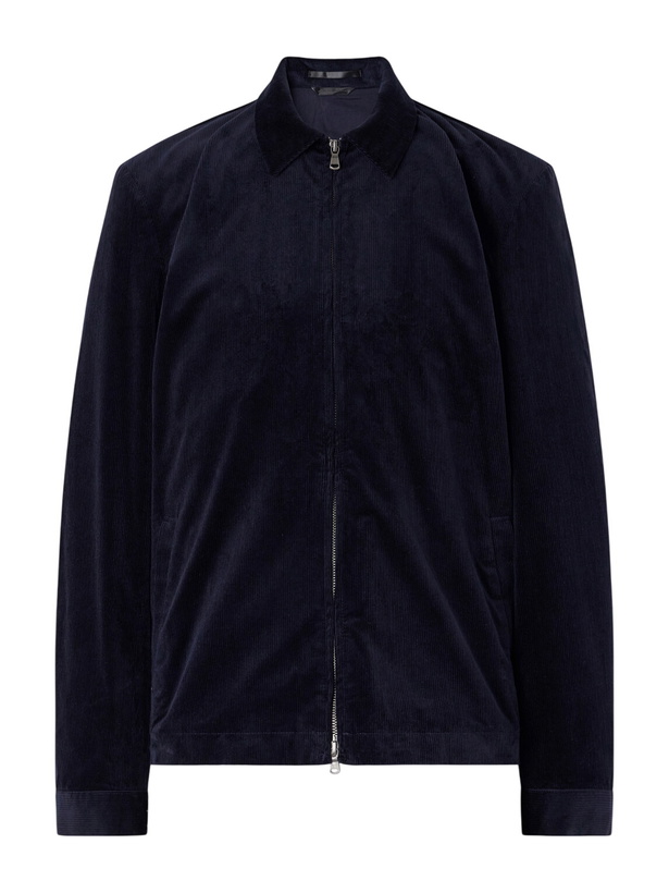 Photo: Sunspel - Cotton-Blend Corduroy Blouson Jacket - Blue