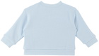 Palm Angels Baby Blue Cotton Sweatshirt