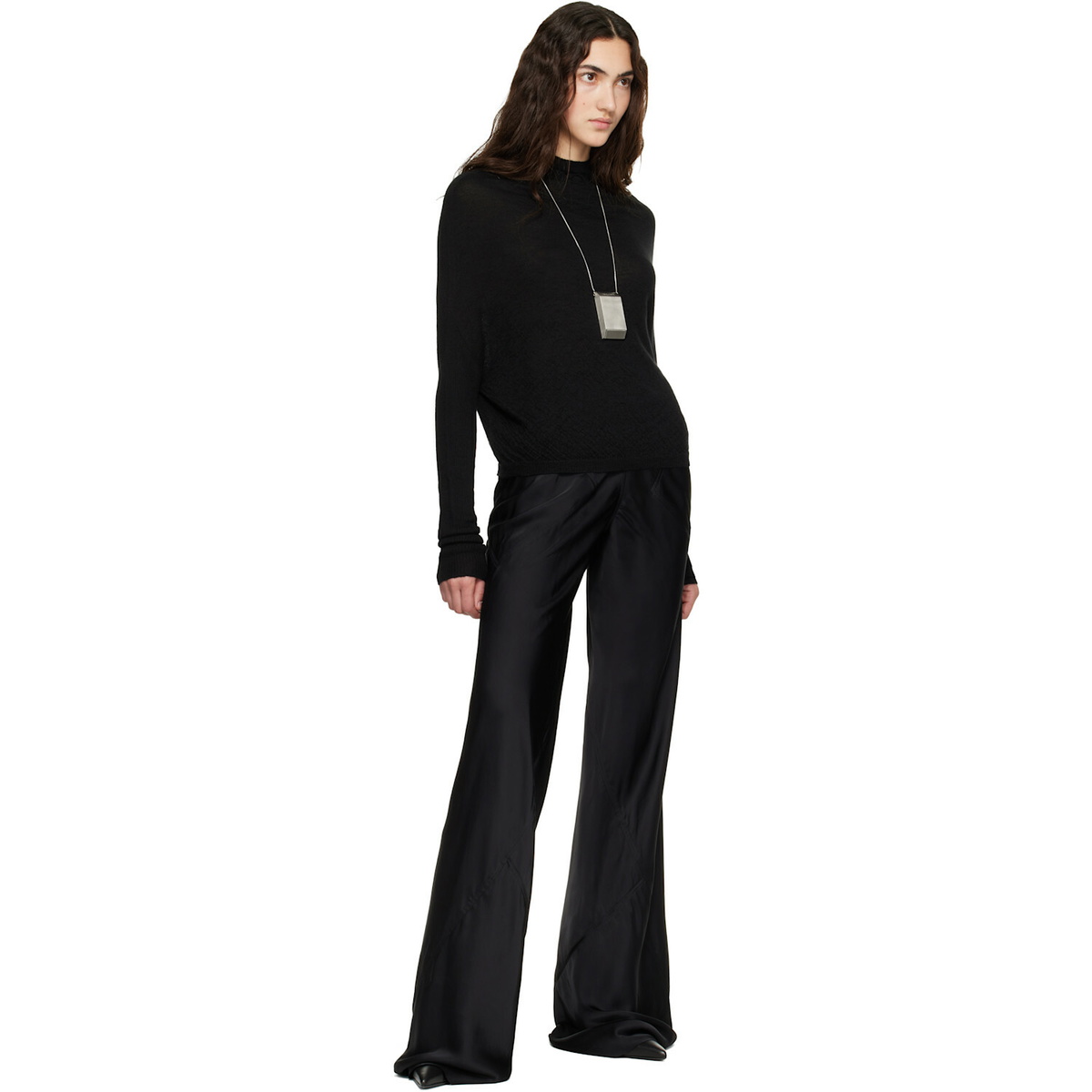 Rick Owens Black Tower Bias Trousers