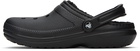 Crocs Black Classic Lined Clogs