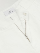 Mr P. - Straight-Leg Pleated Linen Shorts - White