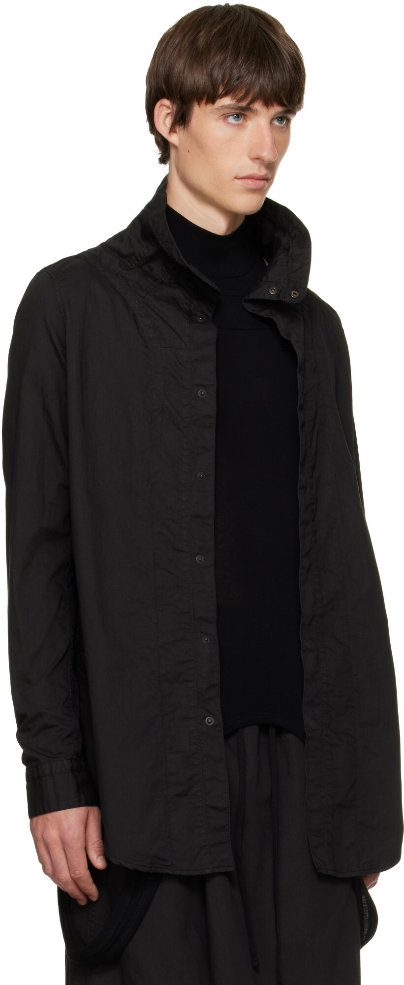 Julius Black Volcano Seamed Shirt