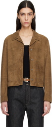 TOM FORD Tan Soft Lamb Suede Jacket