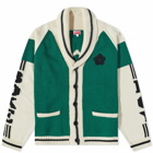 Kenzo Paris Men's Boke Boy Cardigan in Grass Green