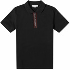 Alexander McQueen Men's Taped Logo Polo Shirt in Black/Mix