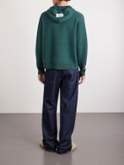Acne Studios - Logo-Appliquéd Cashmere-Blend Hoodie - Green