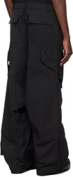 HELIOT EMIL Black Cellulae Cargo Pants