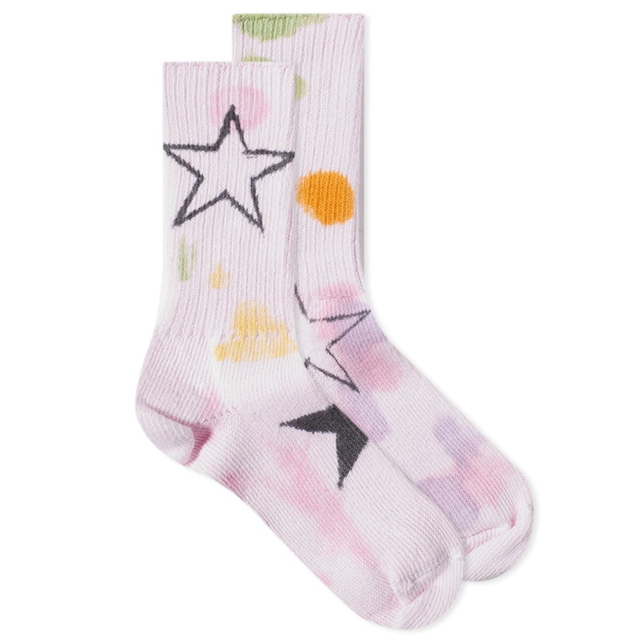 Photo: Collina Strada Women's Socks in Blush Star Burst