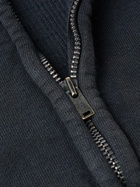 A.PRESSE - Cotton-Jersey Zip-up Hoodie - Blue
