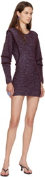 Eckhaus Latta Purple Pallas Minidress