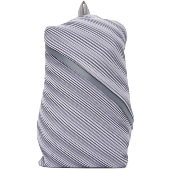 Pleats Please Issey Miyake Gray Bias Pleats Bag - ShopStyle