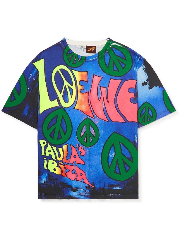 Photo: Loewe - Paula's Ibiza Printed Cotton-Jersey T-Shirt - Multi