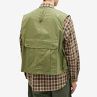 South2 West8 Men's Tenkara Nylon Vest in Light Olive