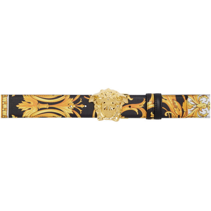 Photo: Versace Black Barocco Medusa Belt