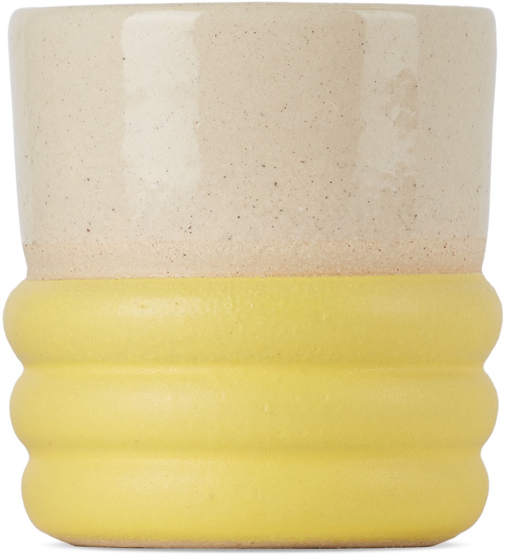 Photo: Milo Made Ceramics Off-White & Yellow Lumpy Tumbler