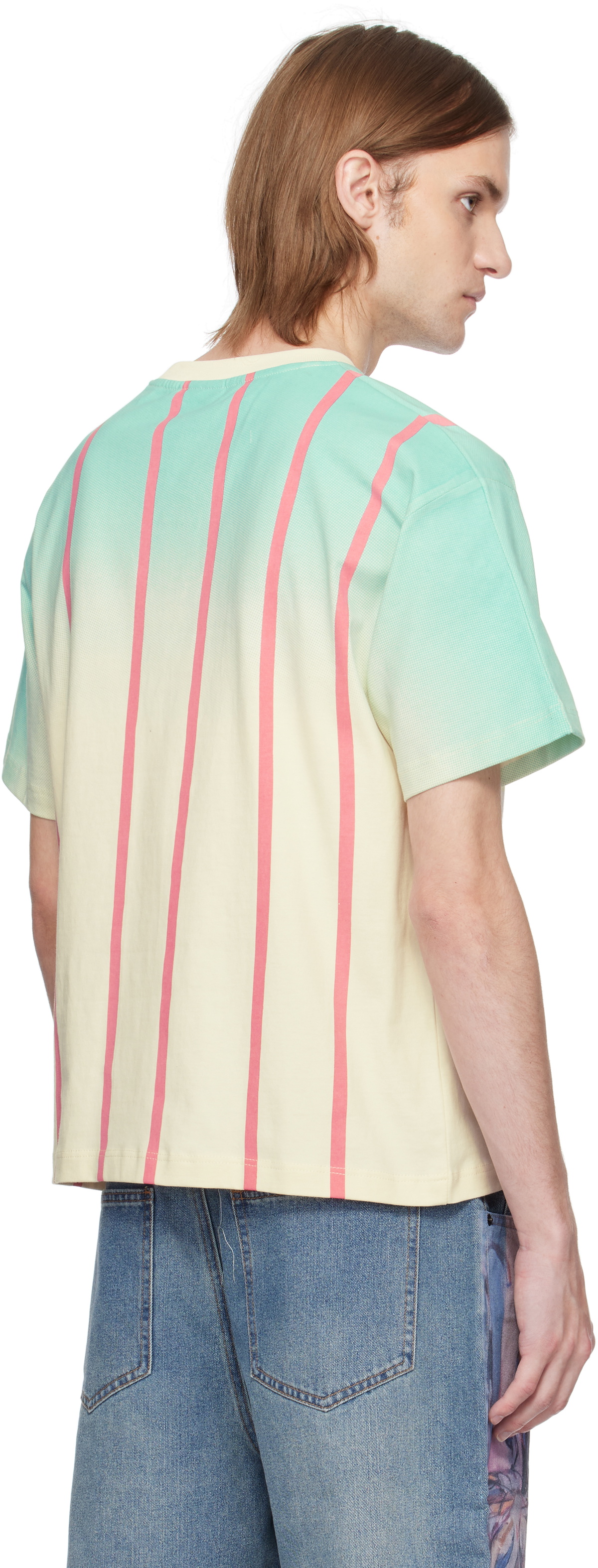 KidSuper Blue & Off-White Soccer Jersey T-shirt