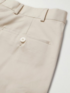 Kingsman - Straight-Leg Cotton-Blend Twill Trousers - Neutrals