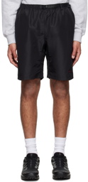 Gramicci Black Polyester Packable Shorts