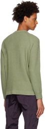 Stone Island Green Brushed Sweater
