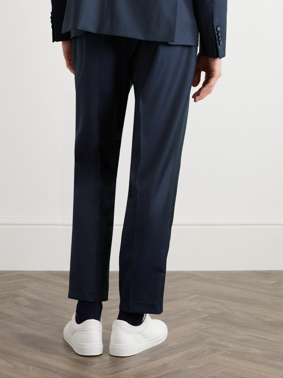 Officine Générale - Hoche Tapered Wool Suit Trousers - Blue Officine ...