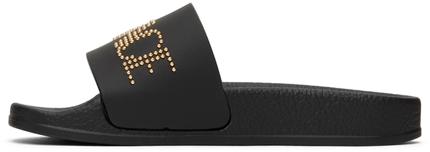 Versace Kids Black Studded Sandals